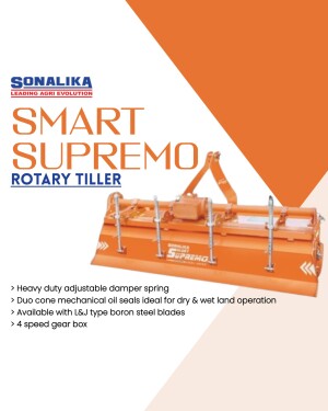 Sonalika Smart Supremo Rotary Tiller - Agricultural Equipment