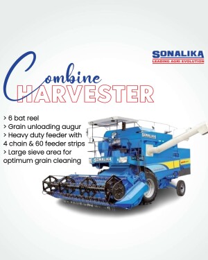 Sonalika Combine Harvester - Agricultural Machinery