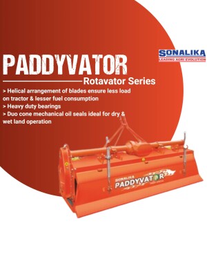 Sonalika Paddyvator Rotavator agricultural equipment