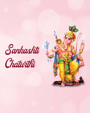 Image of Lord Ganesha for Sankashti Chaturthi