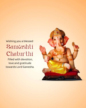 Image of Lord Ganesha for Sankashti Chaturthi