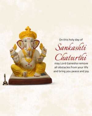Image of Lord Ganesha for Sankashti Chaturthi