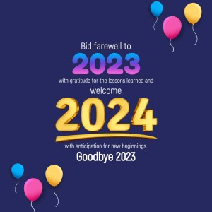 Good Bye 2023 Welcome 2024 Hd Photos Images Status Poster