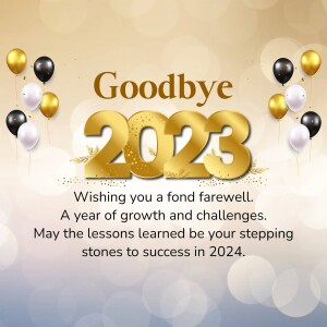 Good Bye 2023 Welcome 2024 Hd Photos Images Status Poster