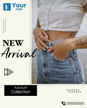 Woman wearing Autumnum Collection jeans and top