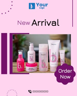 Beyou skincare products displayed in an advertisement