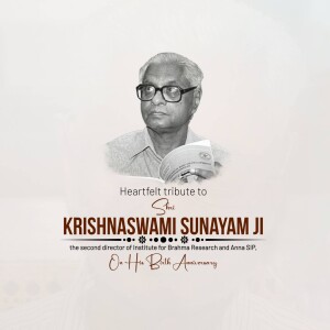 Shri Krishnaswamy Subrahmanyam Birth Anniversary Wishes Images, Poster and Social Media Post 26 Shri Krishnaswamy Subrahmanyam Jayanti social media post