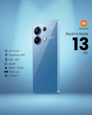 Redmi Note 13 4G smartphone with specifications