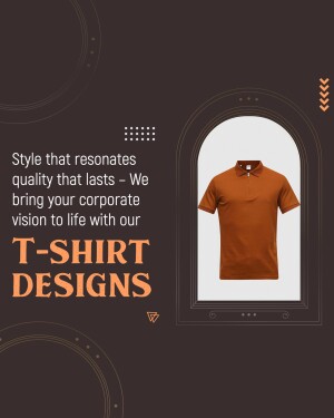 Brown polo t-shirt design for corporate branding