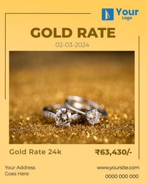 Gold rings with current gold rate information