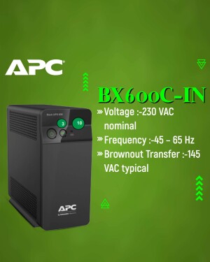 APC BX600C-IN Uninterruptible Power Supply
