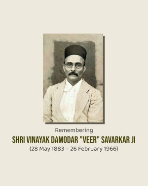 Portrait of Vinayak Damodar Savarkar