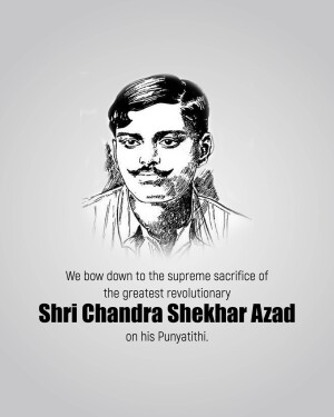 Portrait of Shaheed Bhagat Singh and tribute to Chandra Shekhar Azad