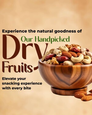 A wooden bowl filled with a variety of dry fruits and nuts.