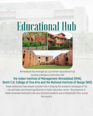 Collage of educational institutions in Ahmedabad, India