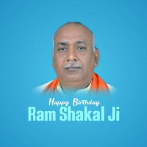 Portrait of Ram Shakal Ji with birthday wishes