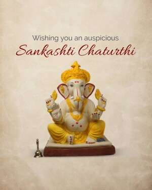 Image of Lord Ganesha for Sankashti Chaturthi