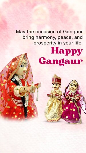 Traditional Indian dolls celebrating Gangaur festival