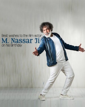 M. Nassar Ji, a film actor, celebrating his birthday