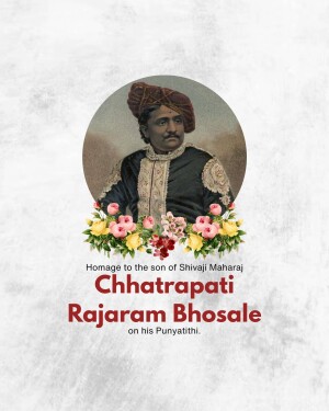 Rajaram Bhosale Punyatithi Template