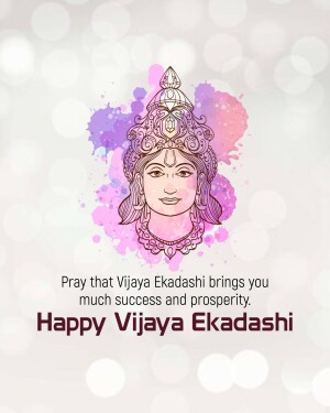 Illustration of Lord Vishnu for Vijaya Ekadashi