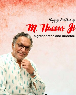Portrait of M. Nasser, a renowned actor and director