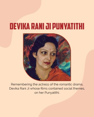 Portrait of Devika Rani, a pioneer of Indian cinema