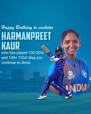 Harmanpreet Kaur celebrating 100 ODIs and 100+ T20s