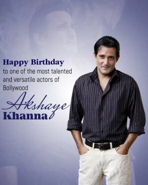 Akshaye Khanna birthday greeting image