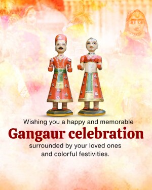 Traditional Indian dolls celebrating Gangaur festival