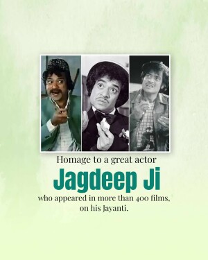 Collage of Jagdeep Ji in various roles