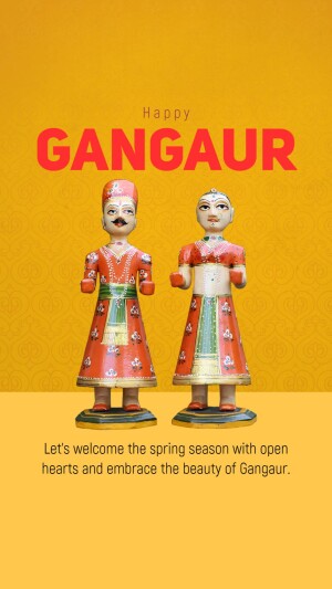 Traditional Rajasthani dolls celebrating Gangaur festival