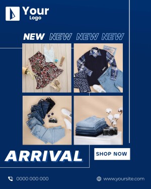 Collage of new clothing arrivals with shop now button