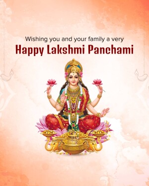 Image of Goddess Lakshmi for Lakshmi Panchami