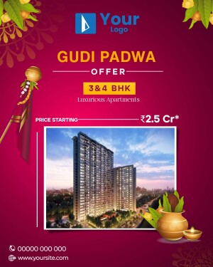 Gudi Padwa Offer for 3 & 4 BHK Luxurious Apartments