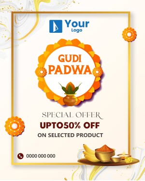 Gudi Padwa festival promotion with special offer