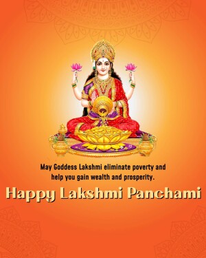 Image of Goddess Lakshmi for Lakshmi Panchami