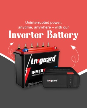 Livguard Inverter Battery with Inverter and Power Bank