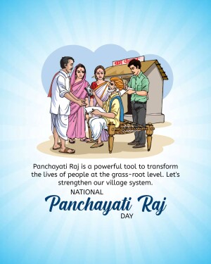 National Panchayati Raj Day Template