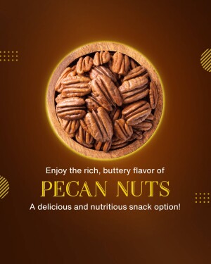 Close-up of pecan nuts in a wooden bowl