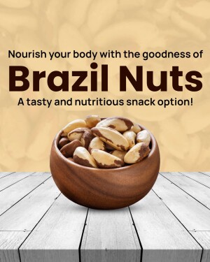 Bowl of Brazil nuts on a wooden surface