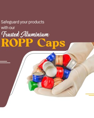 Hand holding a variety of colorful aluminum ROPP caps, showcasing product protection.