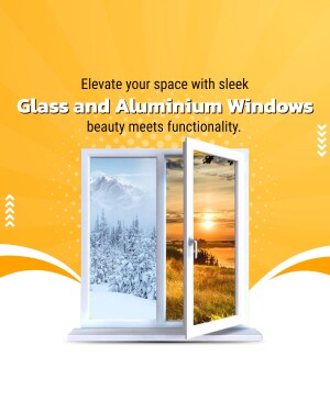 Open window showcasing a scenic view of mountains and sunset