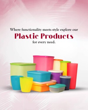Assortment of colorful plastic containers and storage solutions