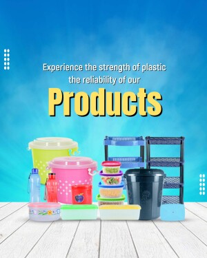 Assortment of colorful plastic containers and storage solutions