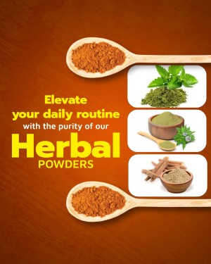 Image showcasing various herbal powders and ingredients for a healthy routine.