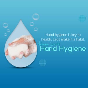Image depicting hands being washed with soap and water, promoting hand hygiene.