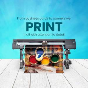 Print Services Advertisement Creative Design For Instagram