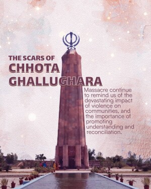 Memorial at Chhota Ghallughara site