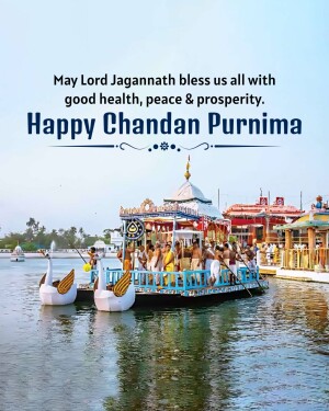 Chandan Purnima festival celebration with Lord Jagannath's boat procession
